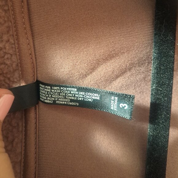 Torrid Mauve (Rose Taupe) Sherpa Lounge Funnel-Neck Zip Up Size 3 - Picture 6 of 8